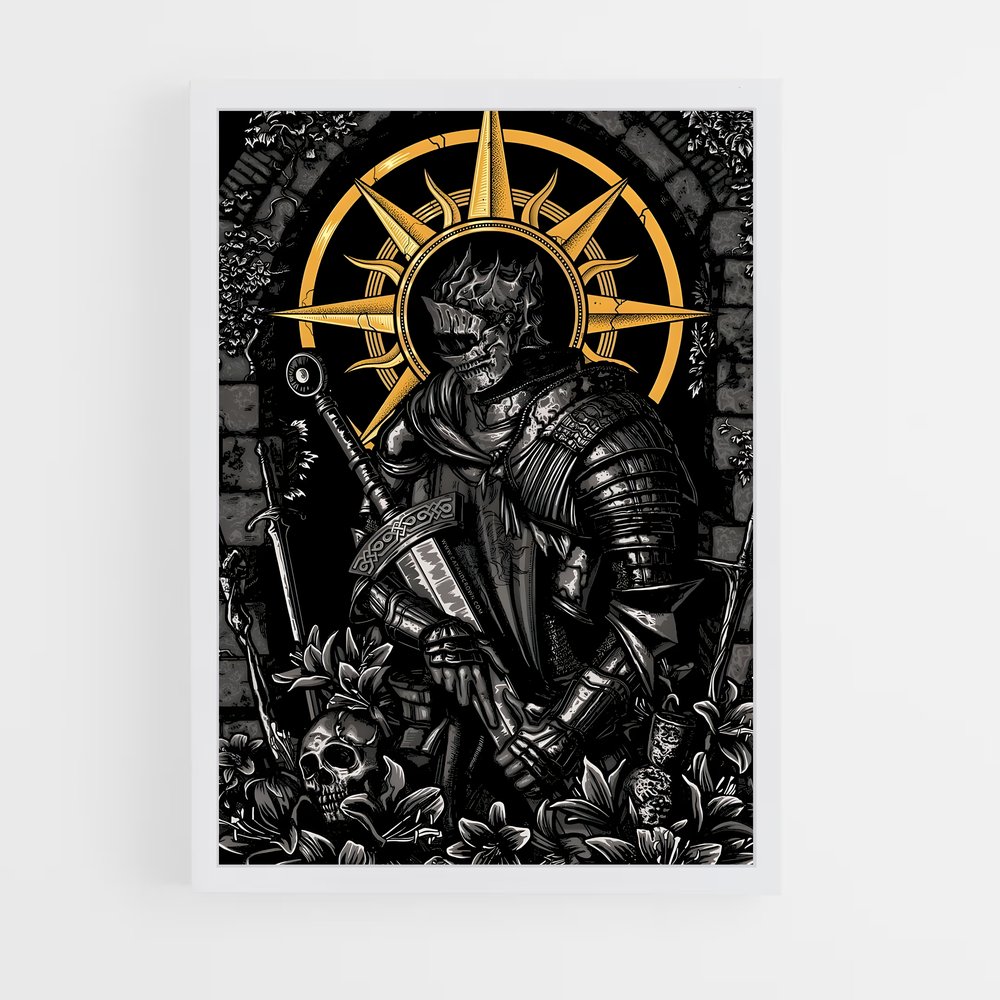 Poster L'Éclat du Chevalier – affiche Dark souls (vue 3)